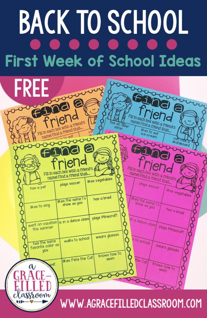 FREE Back to school ideas and activities. Get to know your students and community building activity!